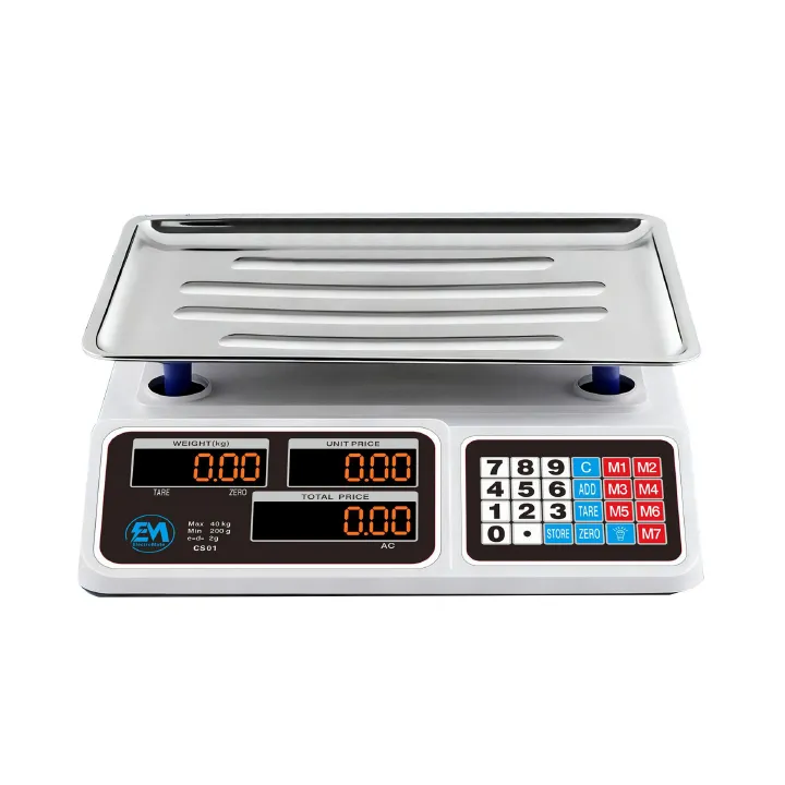 Electromate 40Kgs Digital price Computing Weighing Scale Get accurate, reliable, and instant readings Water resistant and dustproof battery operated