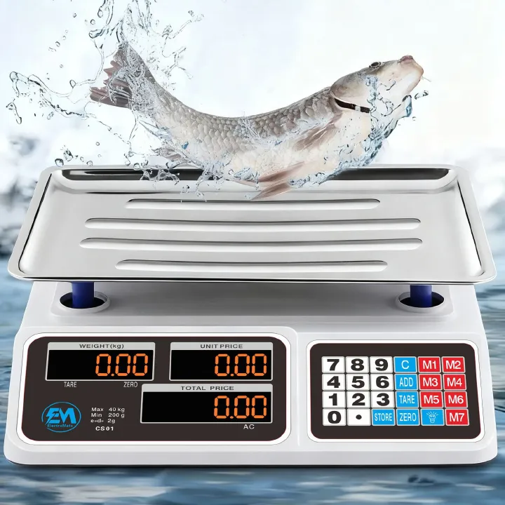 Electromate 40Kgs Digital price Computing Weighing Scale Get accurate, reliable, and instant readings Water resistant and dustproof battery operated