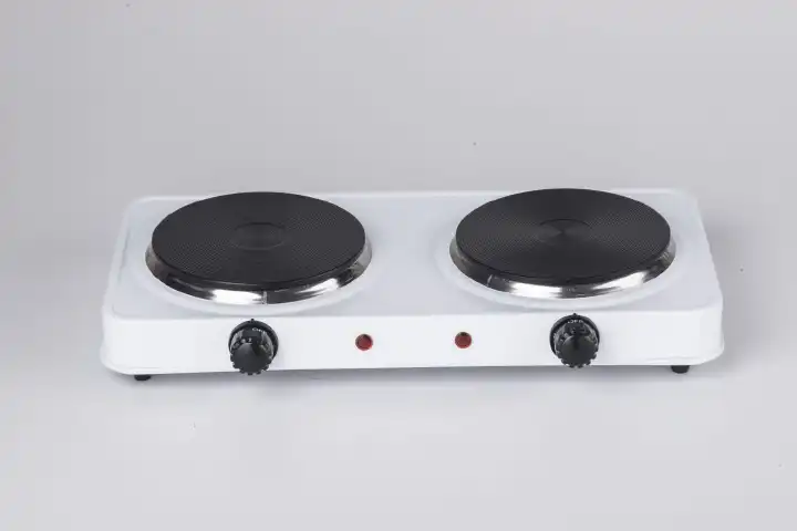 Rashnik double electric hotplate cooktop RN-4079W With independent thermostats 2000W