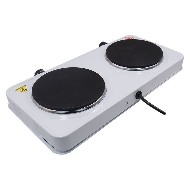 Rashnik double electric hotplate cooktop RN-4079W With independent thermostats 2000W