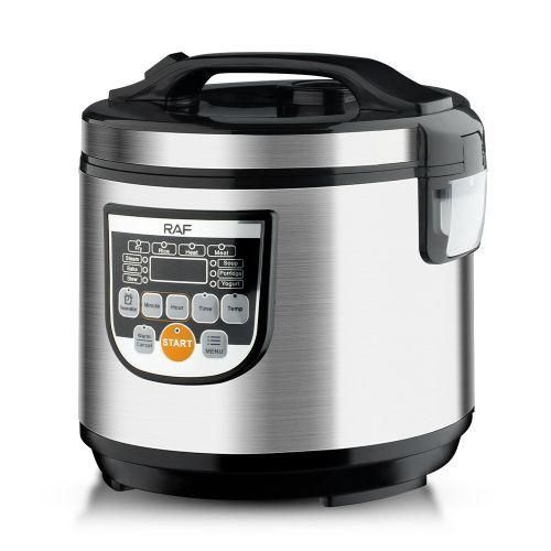 RAF R-178 5L Rice Cooker Stainless steel Multi-function Electric rice cooker with LCD display 900W
