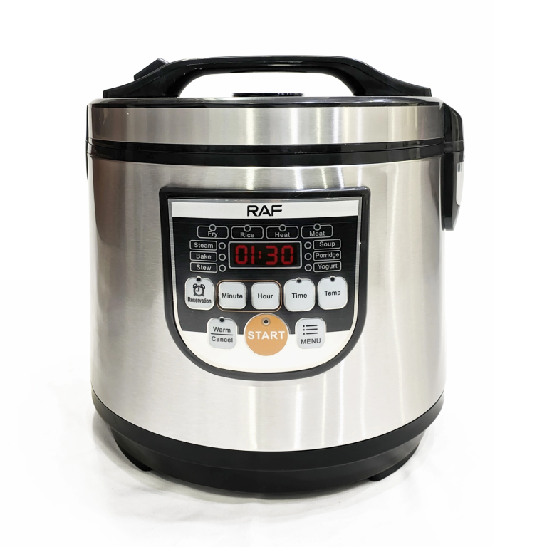 RAF R-178 5L Rice Cooker Stainless steel Multi-function Electric rice cooker with LCD display 900W