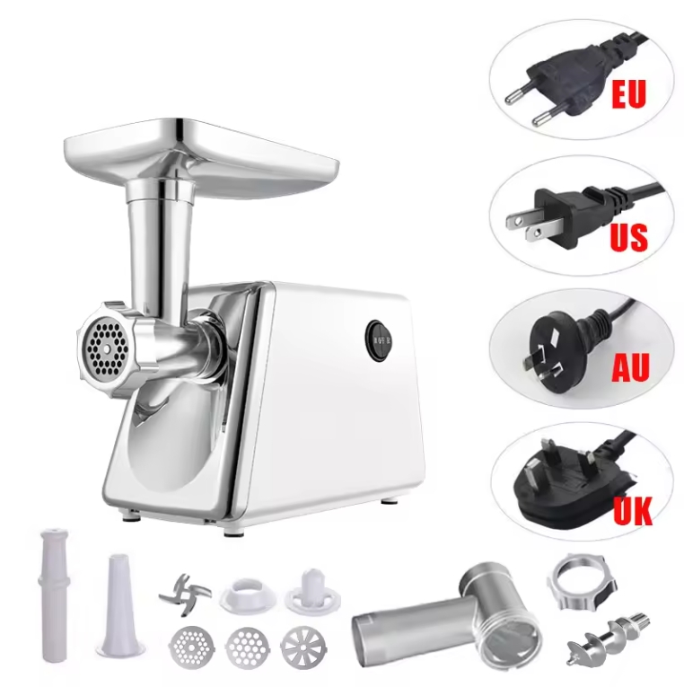 Uken multipurpose Electric meat grinder and mincer and sausage maker UMG-120 with stainless steel feeding tray 1200W with 1yr warranty