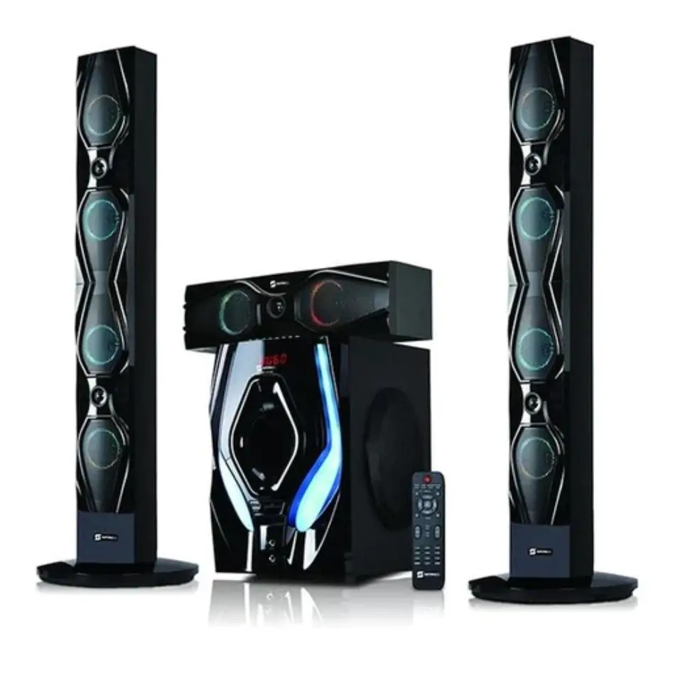 Sayona SHT-1193BT 3.1CH Subwoofer speaker system with Tall Boy Speakers 18000W P.M.P.O Bluetooth home theater system with remote control