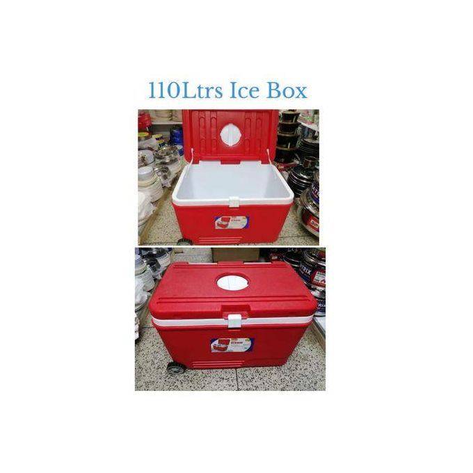 Aristo 110L ice cooler box with double layer insulation for food and medicine storage and transportation