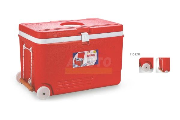 Aristo 110L ice cooler box with double layer insulation for food and medicine storage and transportation