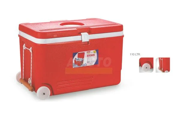 Aristo 110L ice cooler box with double layer insulation for food and medicine storage and transportation