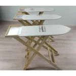Foldable Wooden Stand Ironing Board with Iron Box Rest Pad Stable and durable Sturdy wooden stand Practical solution for ironing Functional and convenient use Comprises of iron box