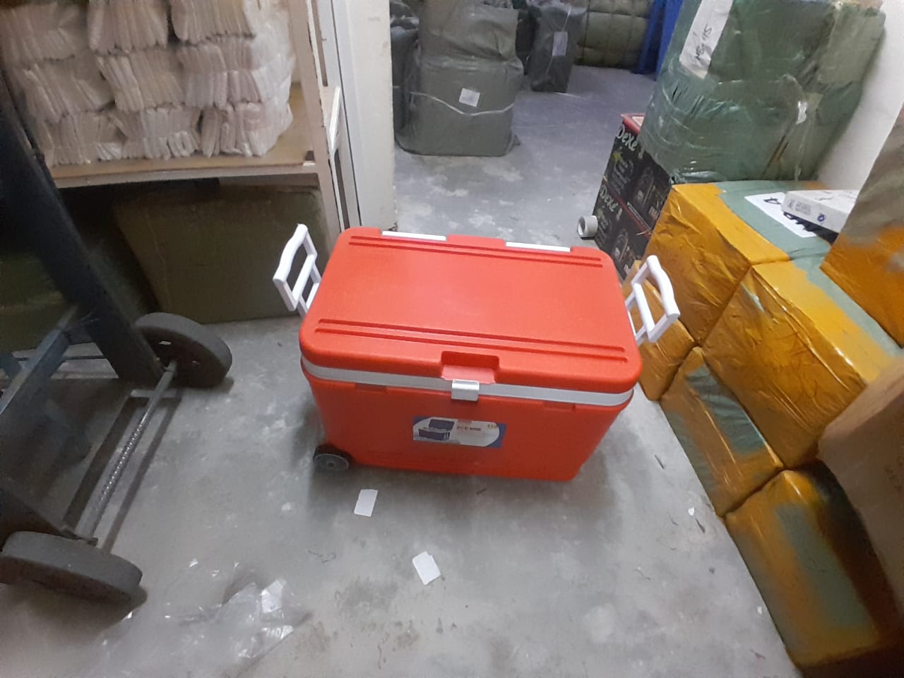 Aristo 110L ice cooler box with double layer insulation for food and medicine storage and transportation