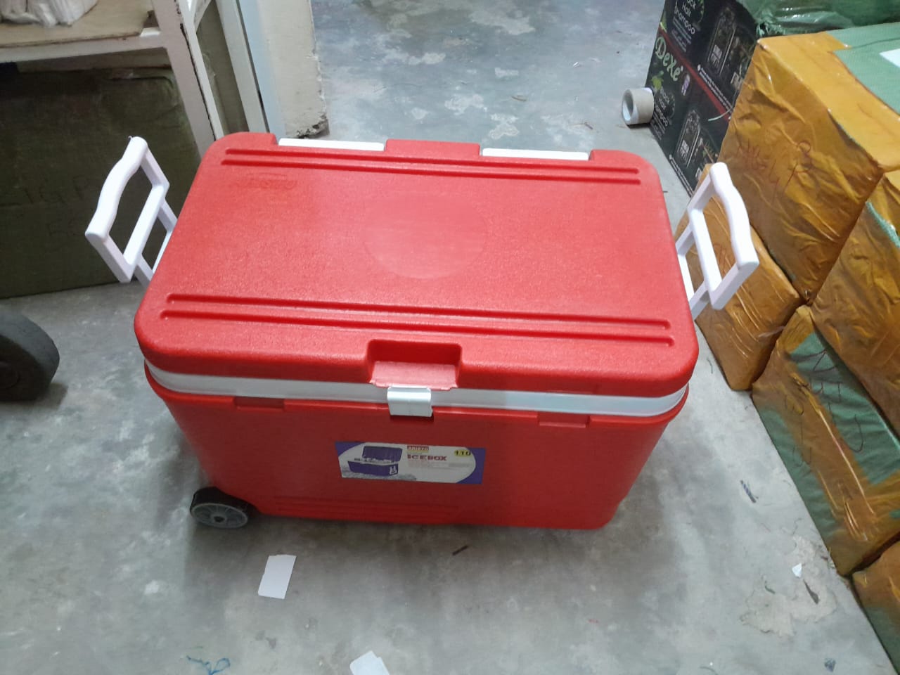 Aristo 110L ice cooler box with double layer insulation for food and medicine storage and transportation