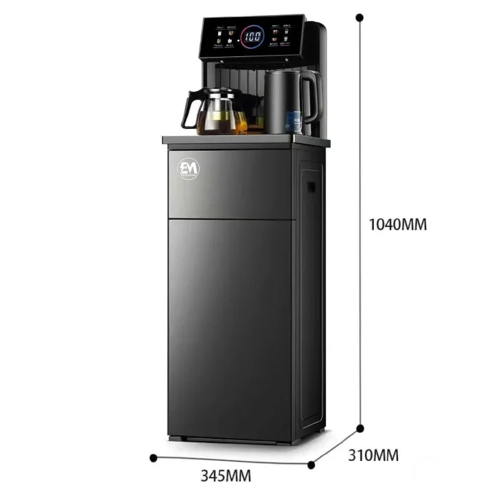 EM Electromate multifunction hot and cold and normal bottom load water dispenser with coffee maker kettle and temperature display panel touch panel and remote control