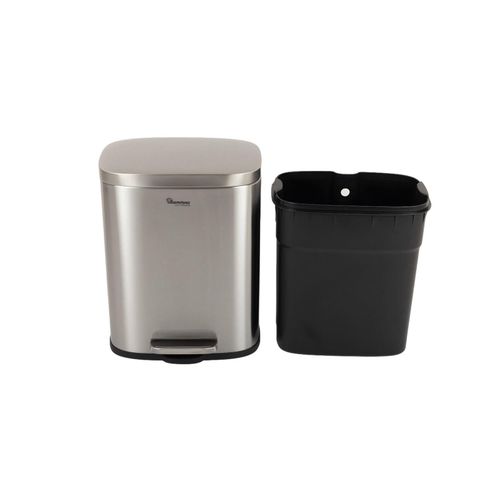 Ramtons 20L stainless steel pedal bin with inner plastic basket soft close lid ramtons pedal bin