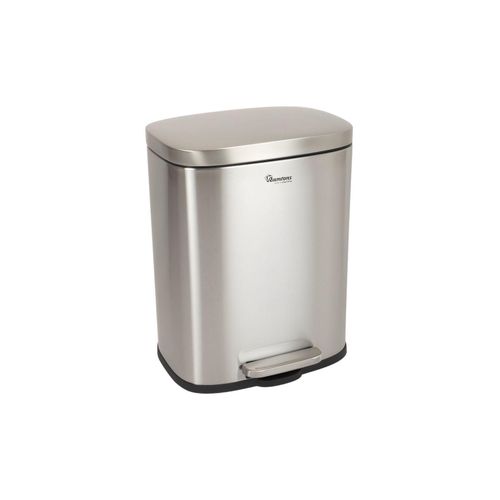 Ramtons 20L stainless steel pedal bin with inner plastic basket soft close lid ramtons pedal bin