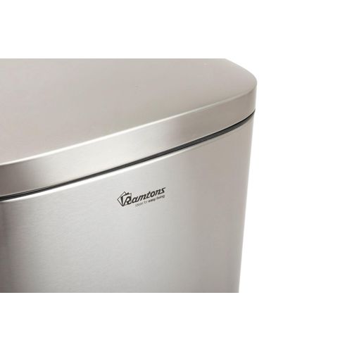 Ramtons 20L stainless steel pedal bin with inner plastic basket soft close lid ramtons pedal bin