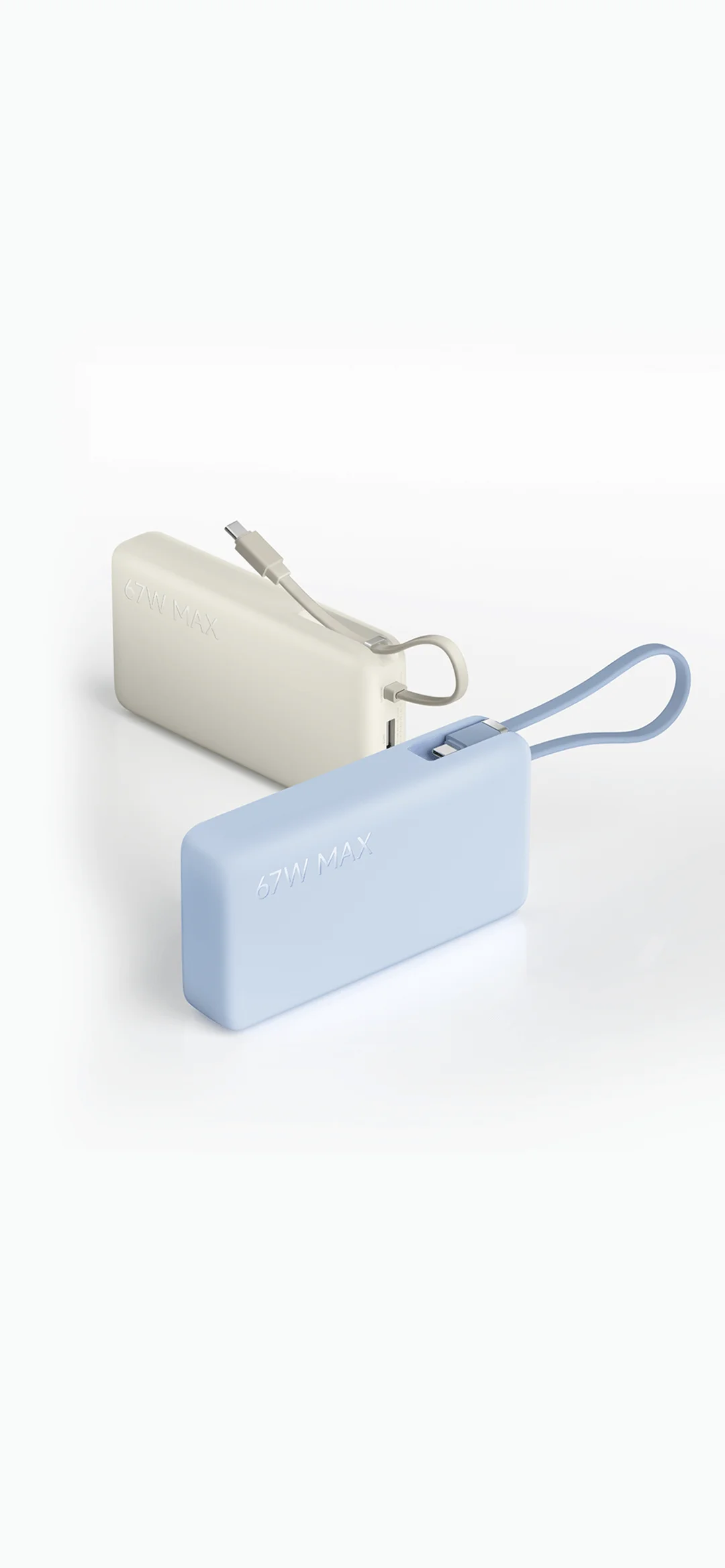 Xiaomi 20000Mah power bank with integrated type C charging cable 65W fast charging power bank