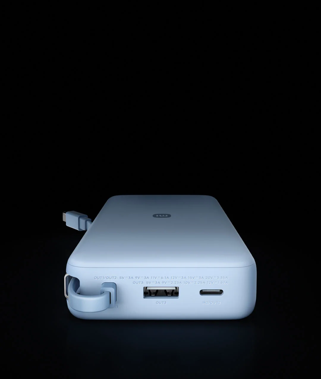 Xiaomi 20000Mah power bank with integrated type C charging cable 65W fast charging power bank