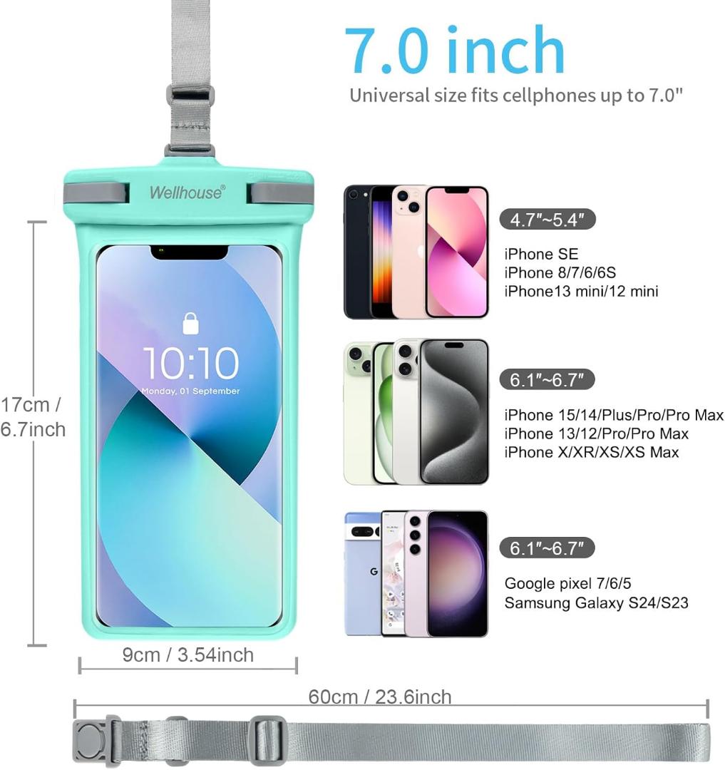 (Valentine's Day Sale) Waterproof Cell Phone Pouch - 1Pack Underwater Dry Bag Case