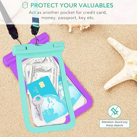 (Valentine's Day Sale) Waterproof Cell Phone Pouch - 1Pack Underwater Dry Bag Case