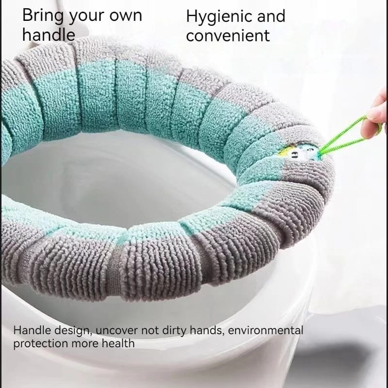 (Easter sale)HOT SELLING TOILET COVER PLUSH PORTABLE SANITARY HANDHELD TOILET SEAT THICKENED COVER FOR UNIVERSAL TOILET SEAT COVER BUY IN KENYA