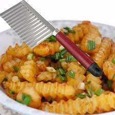 (Easter sale) Hot selling Chopper - Vegetable Crinkle Cutter, Stainless Steel Potato Carrot Chip Crinkle Wavy Vegetable Cutter, Kitchen Gadget Accessories buy in Kenya