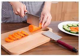 (Easter sale) Hot selling Chopper - Vegetable Crinkle Cutter, Stainless Steel Potato Carrot Chip Crinkle Wavy Vegetable Cutter, Kitchen Gadget Accessories buy in Kenya