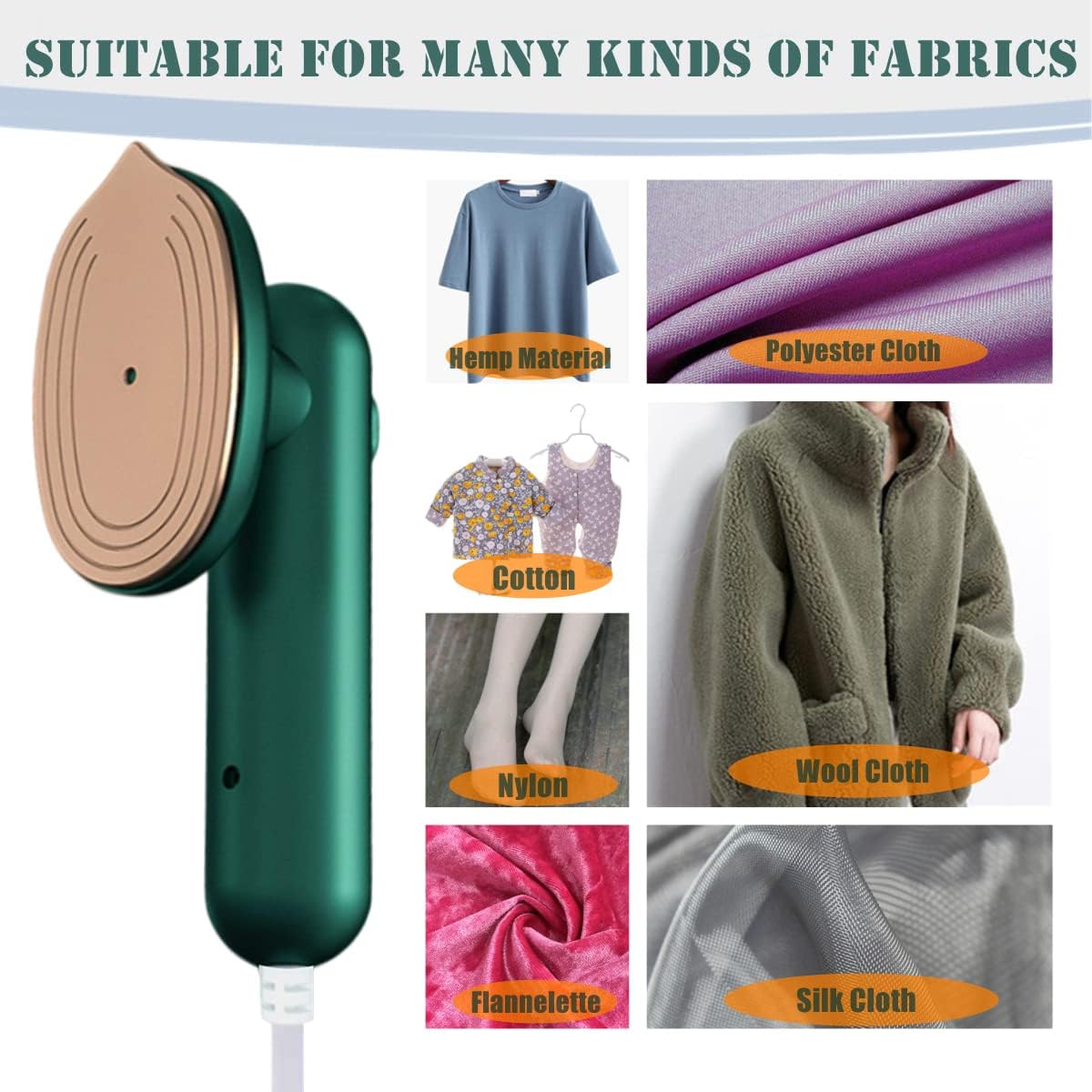 New Arrival Electric Mini Steam Iron Portable Wet and Dry Hot Fabric Handheld Garment Steamer Ironing Wrinkles Lightweight Iron Box Home Travel Dorm Clothes Steam Nonstick Soleplate  buy in Kenya