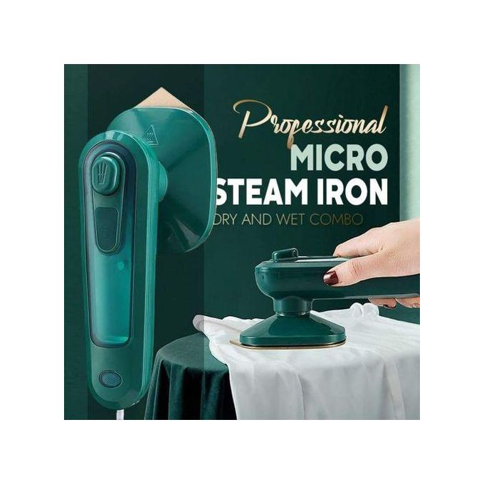 New Arrival Electric Mini Steam Iron Portable Wet and Dry Hot Fabric Handheld Garment Steamer Ironing Wrinkles Lightweight Iron Box Home Travel Dorm Clothes Steam Nonstick Soleplate Cleaner