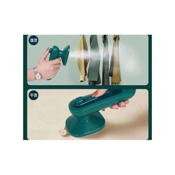 New Arrival Electric Mini Steam Iron Portable Wet and Dry Hot Fabric Handheld Garment Steamer Ironing Wrinkles Lightweight Iron Box Home Travel Dorm Clothes Steam Nonstick Soleplate Cleaner