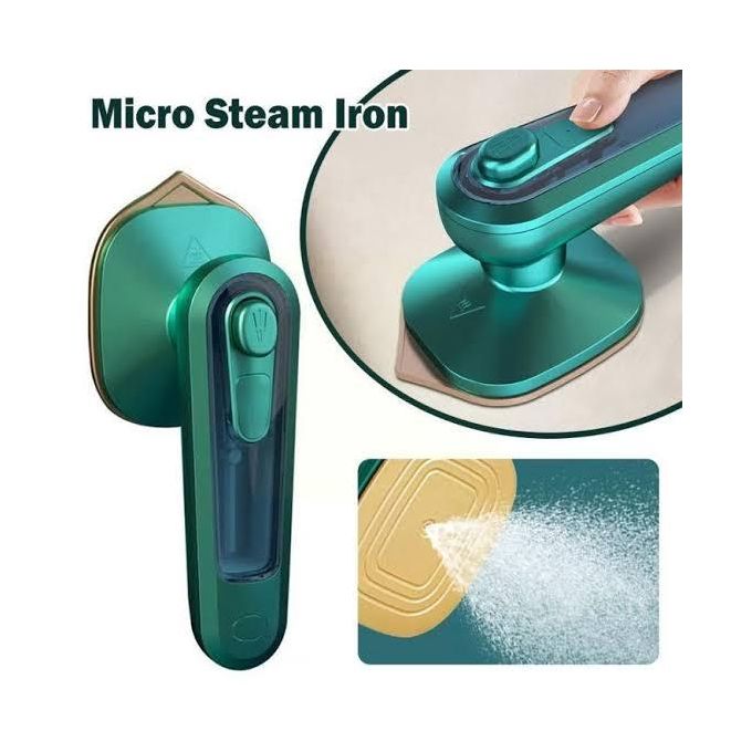 New Arrival Electric Mini Steam Iron Portable Wet and Dry Hot Fabric Handheld Garment Steamer Ironing Wrinkles Lightweight Iron Box Home Travel Dorm Clothes Steam Nonstick Soleplate Cleaner