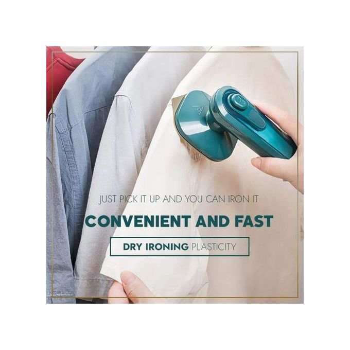 New Arrival Electric Mini Steam Iron Portable Wet and Dry Hot Fabric Handheld Garment Steamer Ironing Wrinkles Lightweight Iron Box Home Travel Dorm Clothes Steam Nonstick Soleplate Cleaner