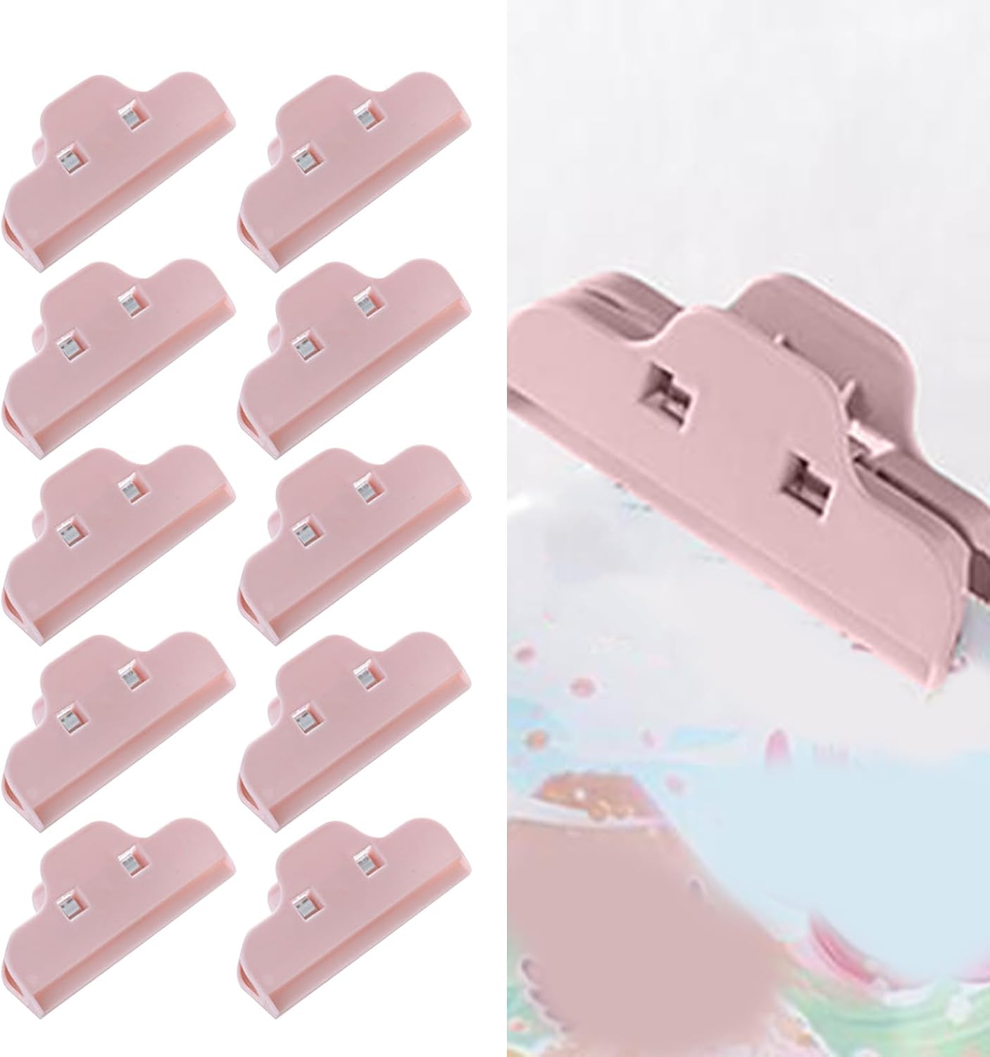 PLASTIC SEALER CLIPS – AIRTIGHT & DURABLE – KEEP FOOD FRESH LONGER–MOISTURE PROOF FOR SNACKS,BREAD,COFFE KITCHEN MUST HAVE.