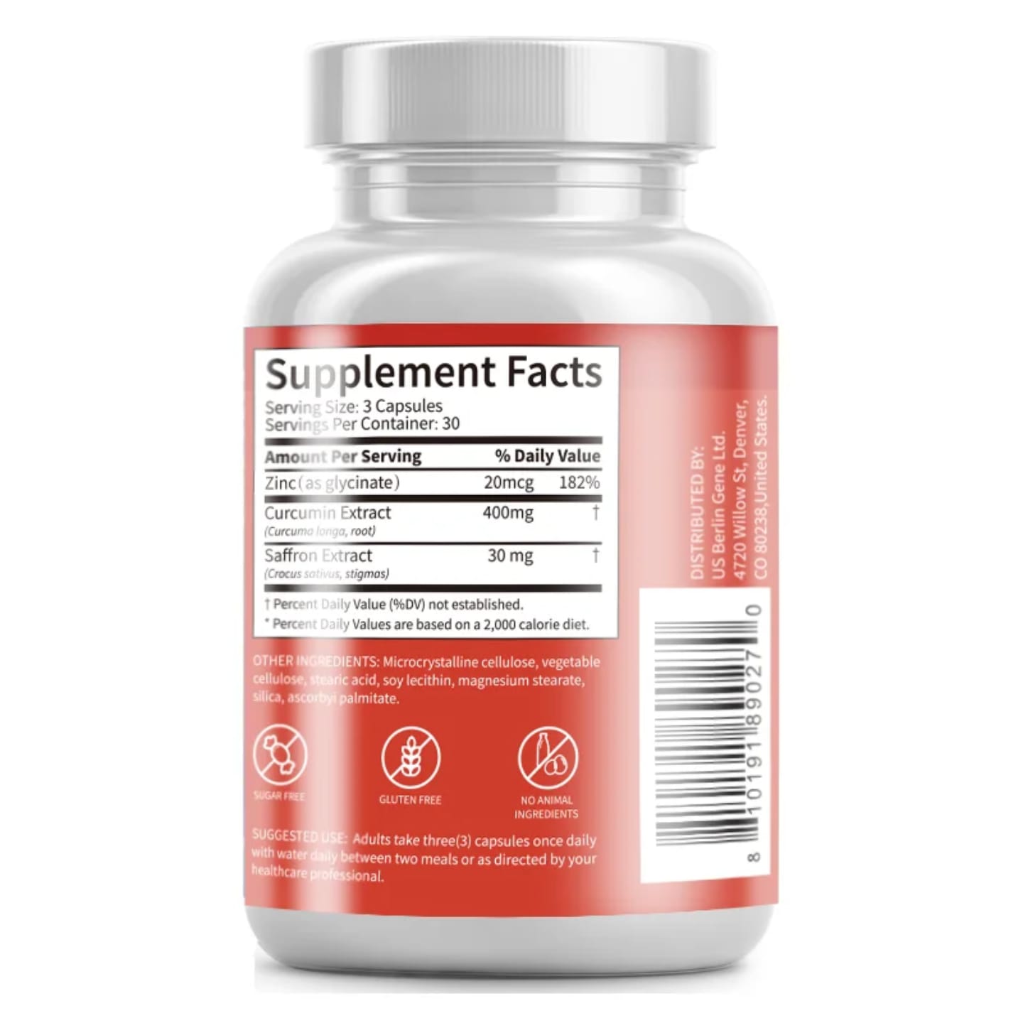 Happy Saffron Capsules Supports a positive mood & emotional balance, Boosts memory, focus & cognitive function, Reduces stress, anxiety & mental fatigue,Rich in antioxidants for overall wellness