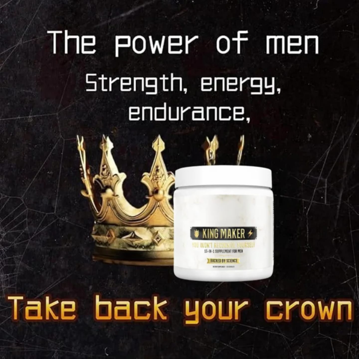 KING MAKER 13-IN-1 MEN'S SUPPLEMENT – BOOSTS LIBIDO, ERECTION, TESTOSTERONE, STAMINA, ENDURANCE & SEXUAL PERFORMANCE (120 CAPS)
