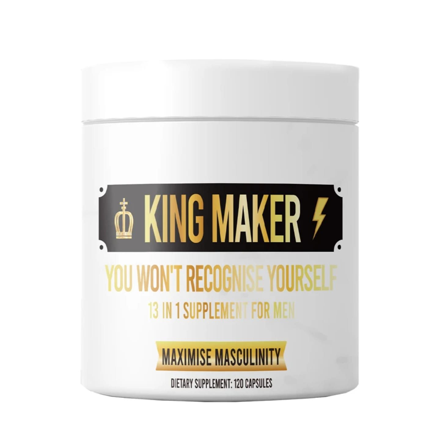 KING MAKER 13-IN-1 MEN'S SUPPLEMENT – BOOSTS LIBIDO, ERECTION, TESTOSTERONE, STAMINA, ENDURANCE & SEXUAL PERFORMANCE (120 CAPS)