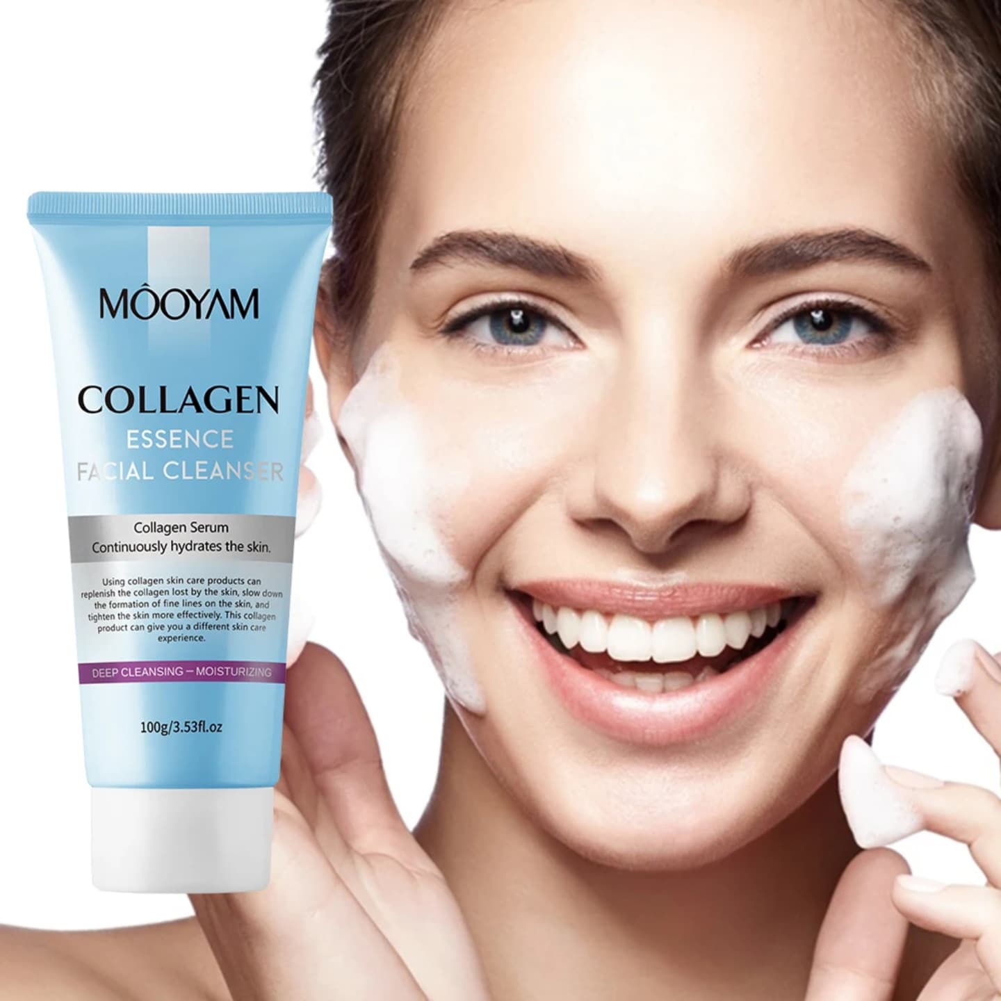 HYDROLYZED COLLAGEN FIRMING SKINCARE SET – 5-PIECE ANTI-AGING KIT FOR WRINKLES, ELASTICITY & YOUTHFUL RADIANCE (CLEANSER, TONER, SERUM, LOTION + CREAM)