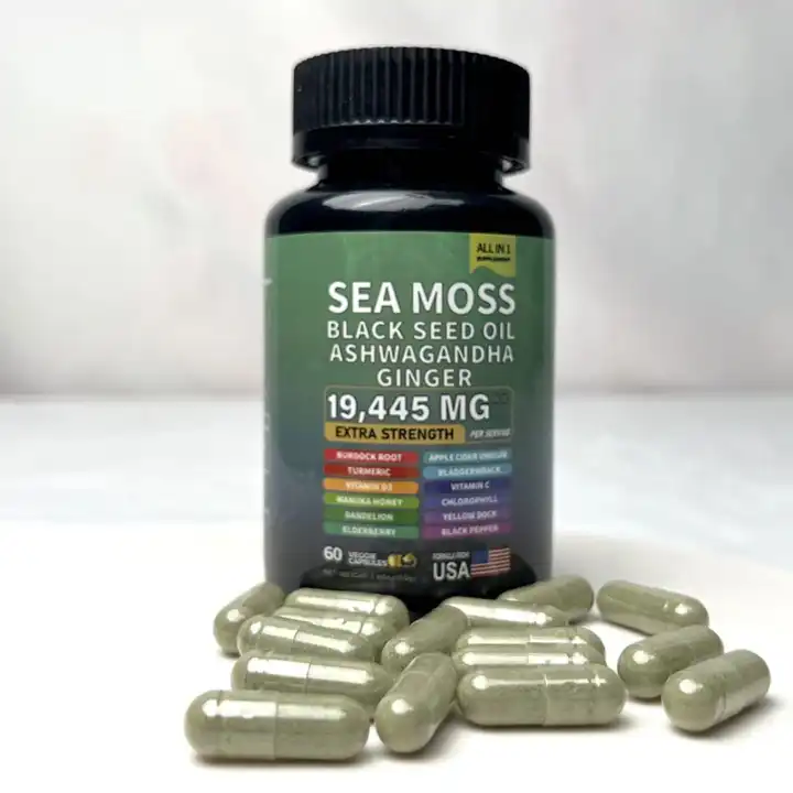[Offer]100% Wildcrafted Irish Sea Moss – 92 Essential Minerals for Thyroid, Immunity & Energy (60 High-Potency Capsules)