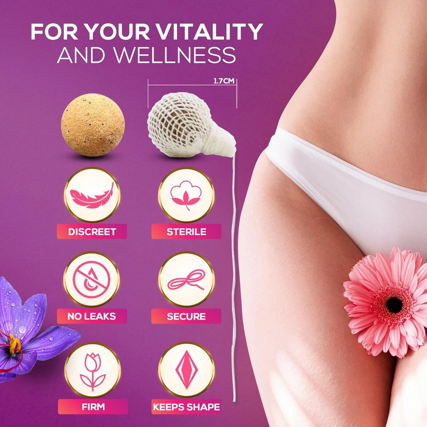Vaginal Yoni detox pearls improve issues like Low libido, Infertility, Yeast infections, Vaginal dryness, looseness, odor, irregular periods, PMS, period cramps, PCOS, UTI, Uterine fibroids
