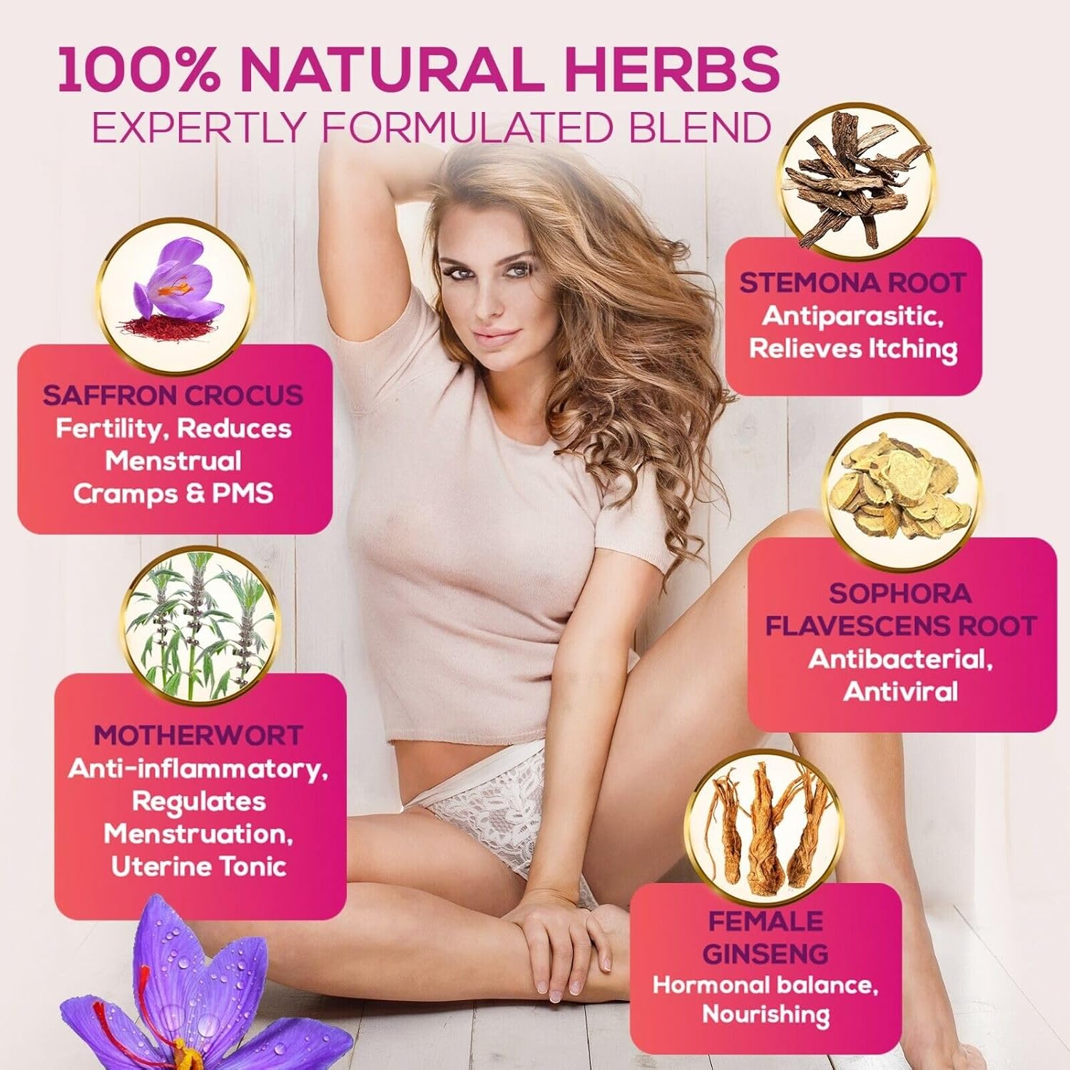 Vaginal Yoni detox pearls improve issues like Low libido, Infertility, Yeast infections, Vaginal dryness, looseness, odor, irregular periods, PMS, period cramps, PCOS, UTI, Uterine fibroids