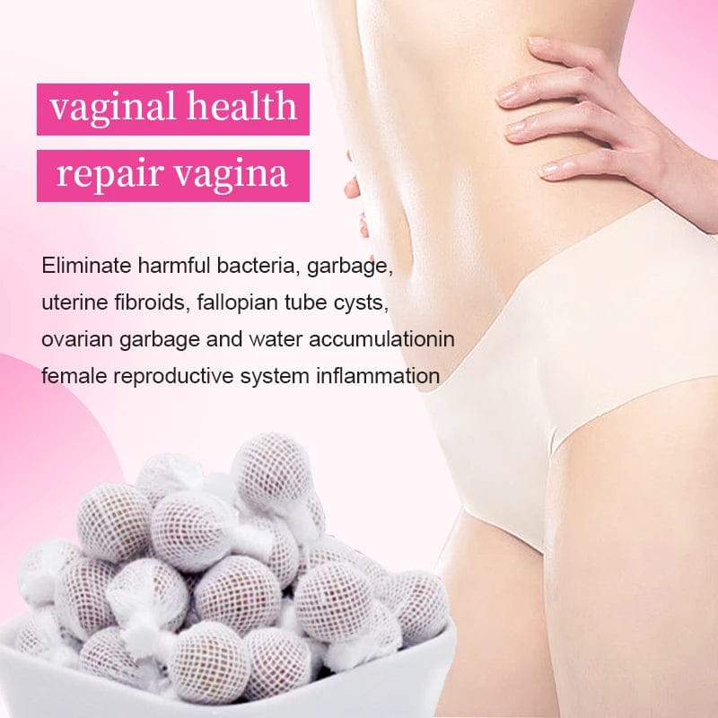 Vaginal Yoni detox pearls improve issues like Low libido, Infertility, Yeast infections, Vaginal dryness, looseness, odor, irregular periods, PMS, period cramps, PCOS, UTI, Uterine fibroids