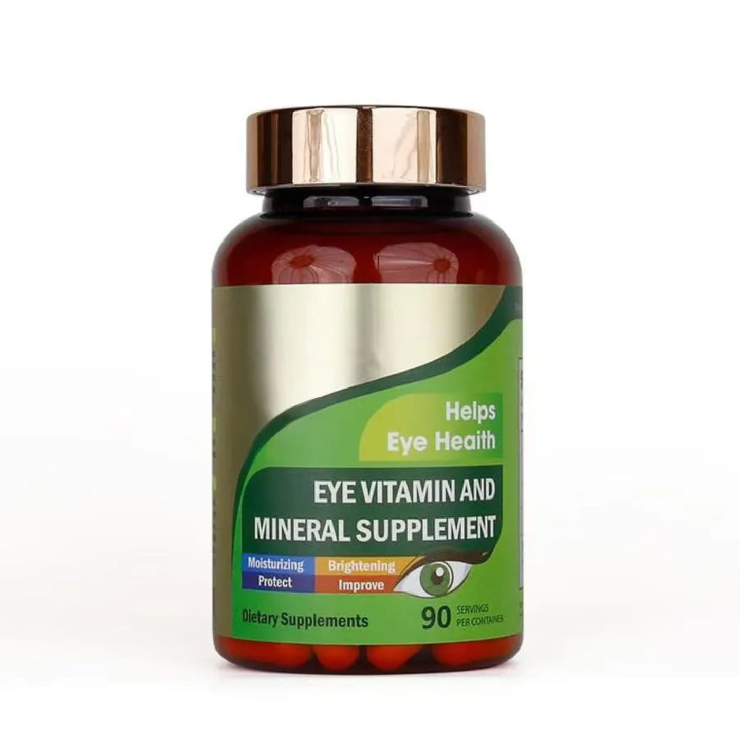 EYE VITAMIN AND MINERAL SUPPLEMENT 90 CAPSULES – VISION SUPPORT, EYE HEALTH & DAILY NUTRIENT FORMULA