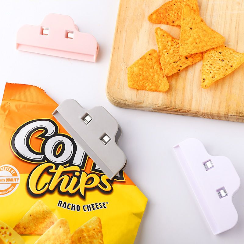 Flashsale 10pcs Multifunctional Food Sealing Clips - Strong Plastic Bag Closer for Kitchen, Snack, Bread & Chip Bags | Reusable Colorful Food Bag Clips for Storage & Organization