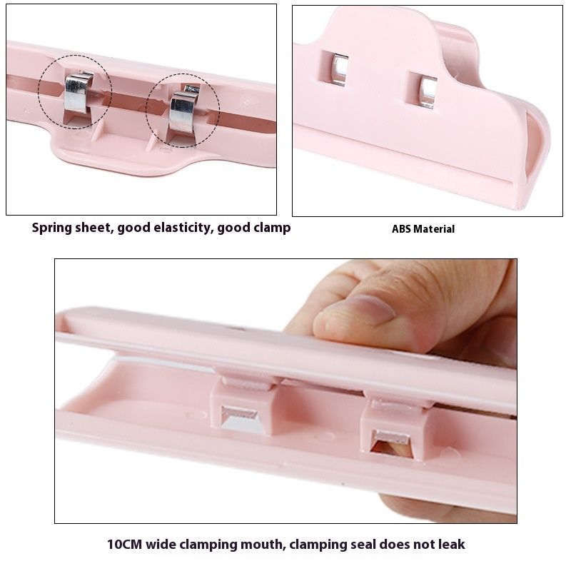 Flashsale 10pcs Multifunctional Food Sealing Clips - Strong Plastic Bag Closer for Kitchen, Snack, Bread & Chip Bags | Reusable Colorful Food Bag Clips for Storage & Organization
