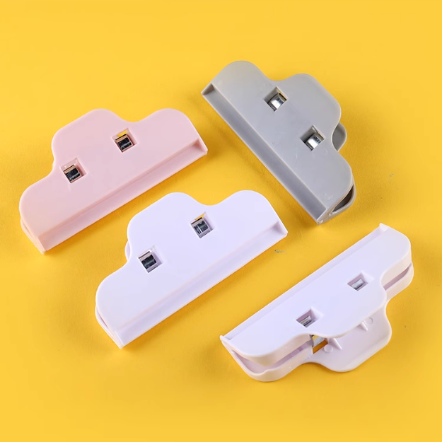Flashsale 10pcs Multifunctional Food Sealing Clips - Strong Plastic Bag Closer for Kitchen, Snack, Bread & Chip Bags | Reusable Colorful Food Bag Clips for Storage & Organization