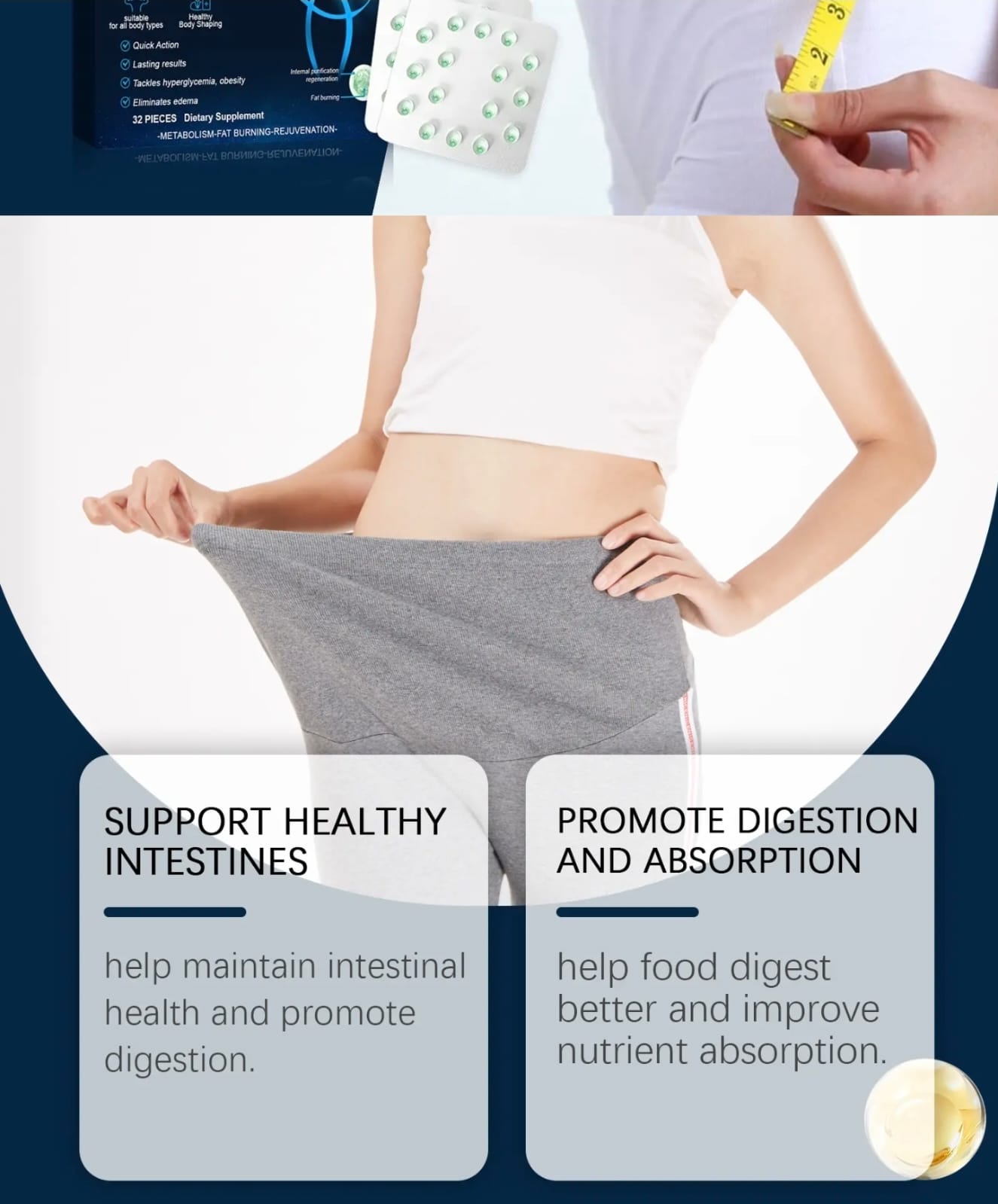 Premium Weight Loss Capsules Fat Burner for Women and Men Natural Slimming capsules Diet Supplement