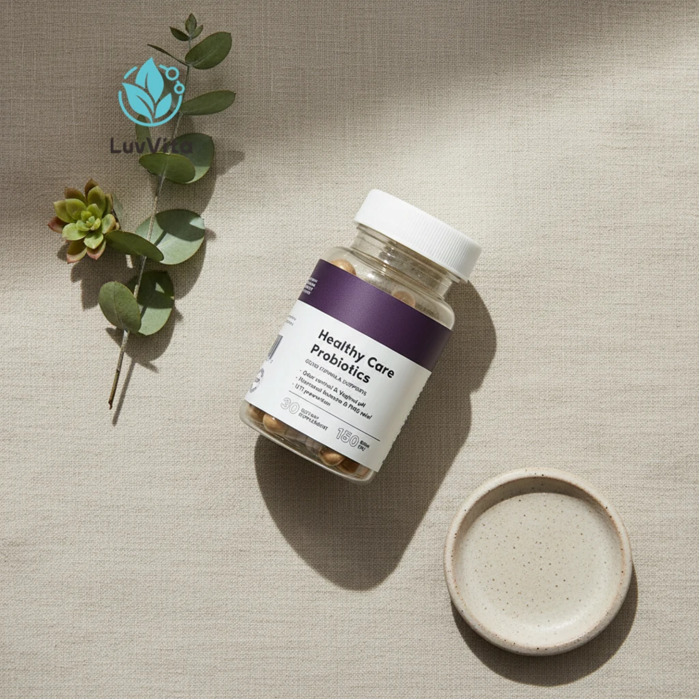 Healthy Care Probiotics for Women – Vaginal Health Supplement with Odor Control & pH Balance, Hormonal Balance & PMS Relief, UTI Prevention Support – Natural Formula Dietary Supplement – 30 Capsules