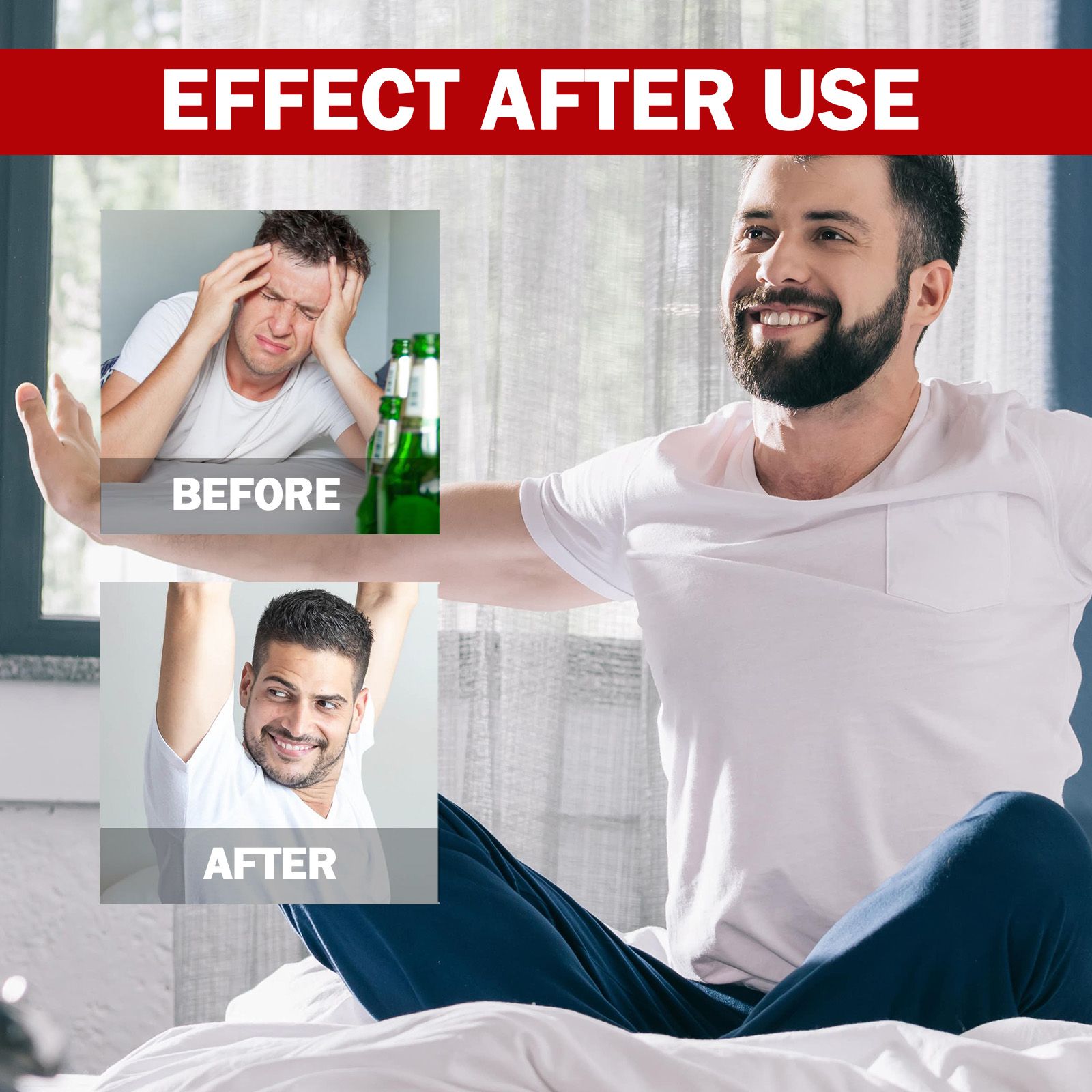 Hangover Relief Capsules-Natural Alcohol Detox & Liver Support, Fast Recovery 120 capsules