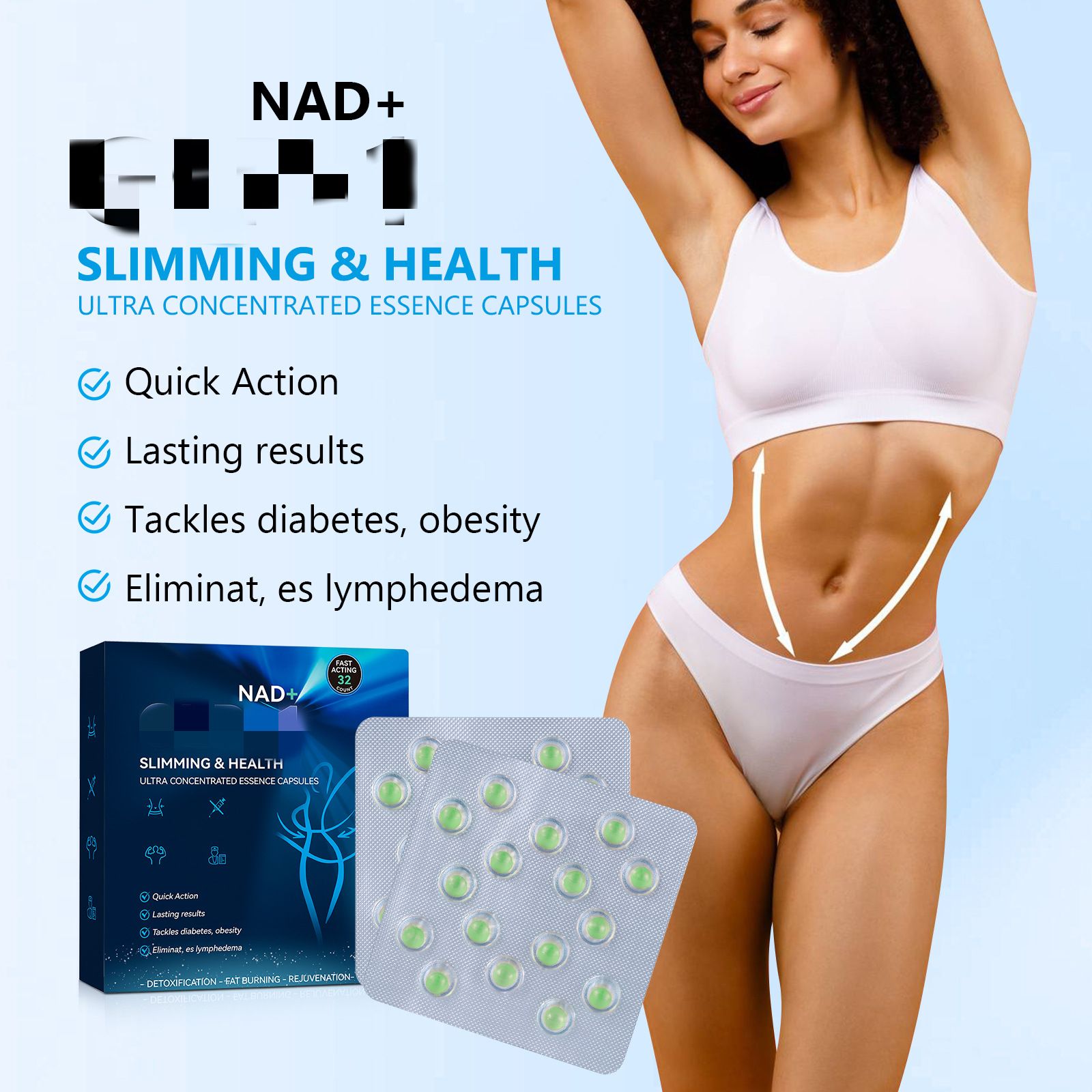 Premium Weight Loss Capsules Fat Burner for Women and Men Natural Slimming capsules Diet Supplement