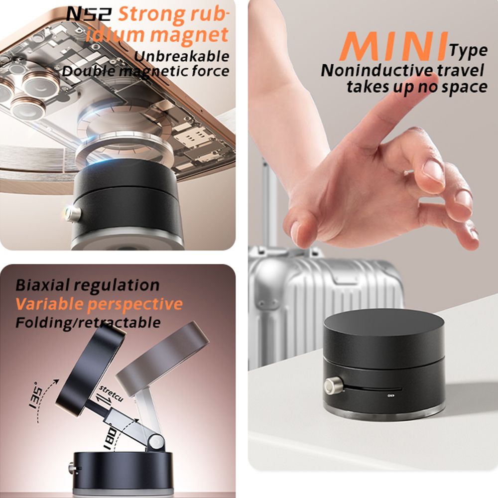 Universal Car Mount Holder for Phone - Dashboard & Windshield Air Vent Car Cradle for Smartphone - Hands-Free Driving Accessory for iPhone, Samsung, Huawei, Tecno & All Phones