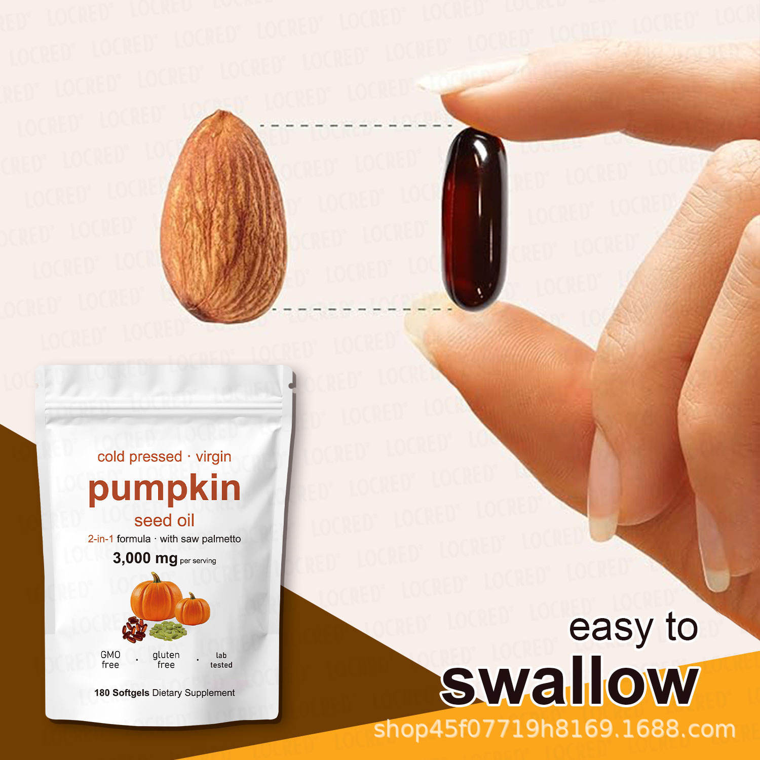 [OFFER] Pumpkin Seed Oil + Saw Palmetto (180 Softgels) - 3000mg Hair Growth & Prostate Support - Cold Pressed Virgin Oil
