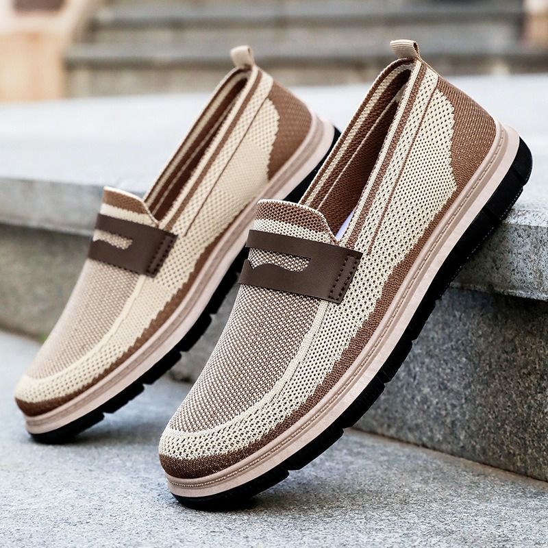 Men's Shoes 2025 Spring New British Style Casual Shoes Slip-on Dad Shoes Versatile Single Shoes mens shoes loafers shoes for mens shoes flats shoes